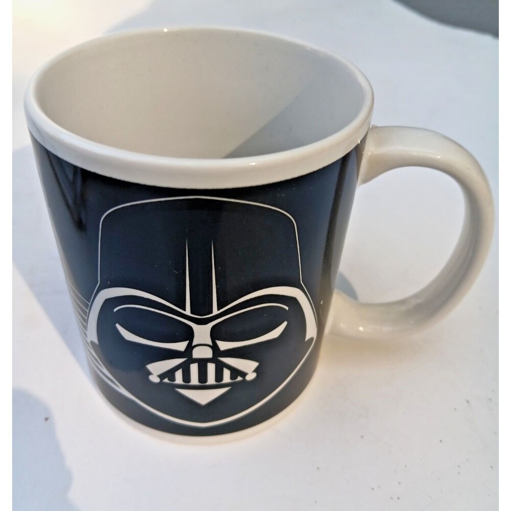 Star Wars Darth Vader Mug Black White Ceramic NEW